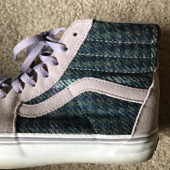 Vans Shoes - High-Top Women’s Sneakers in Lavender and Teal